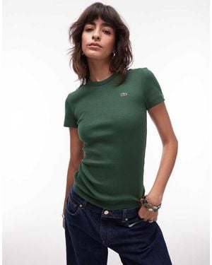 Lacoste Ribbed T-Shirt - Green