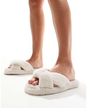 ASOS Zora Twist Mule Slippers - White