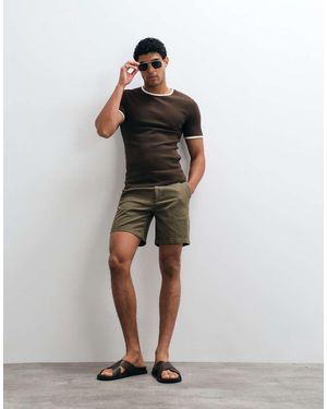 ASOS Halflange, Slim-Fit Chinoshort - Groen