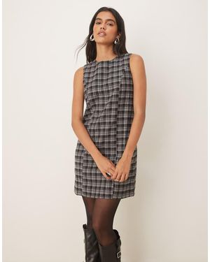 Threadbare Mouwloze Geruite Mini-Jurk - Meerkleurig