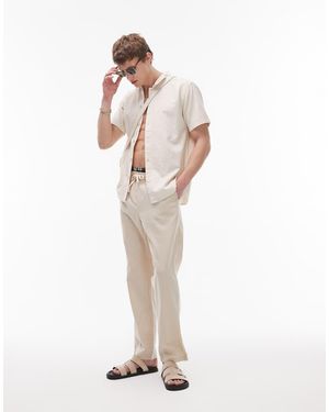 Rhythm Linen Jam Trouser - White