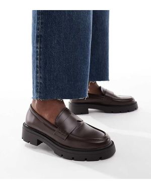 SEQWL Wide Fit Seqwl Alfa Wide Fit Chunky Loafers - Blue