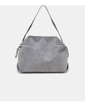 Stradivarius Schultertasche mit raffungen - Grau