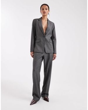Vero Moda Relaxed Fit Tailored Trouser Co-ord - Gray