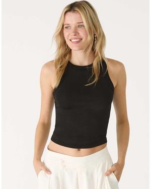 Stradivarius Racerback Top - Black
