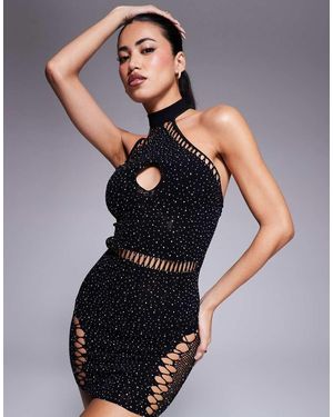 Ann Summers Vestido Con Strass Verity De - Negro