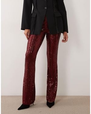 ASOS Allover Sequin Flare Pants - Black