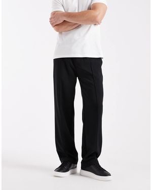 Only & Sons Loose Fit Pintuck Trouser - White