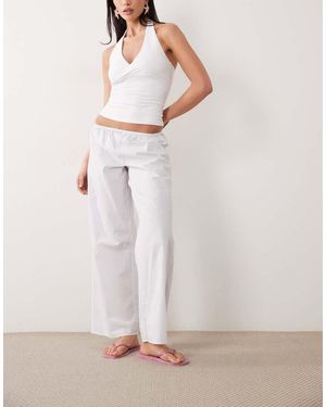 Cotton On Pantalones De Pijama Azul Nube De Tejido Suave Y Vaporoso - Gris