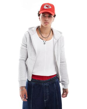 Collusion Shrunken Fit Hoodie - White