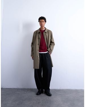 TOPMAN Cotton Mac - White