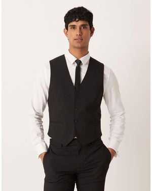 ASOS Skinny Suit Waistcoat - Black