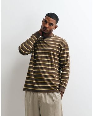 Blend 100% Cotton Regular Fit Long Sleeve T-shirt - Metallic