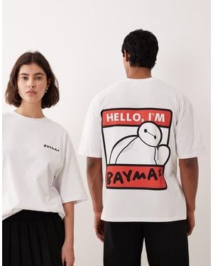 ASOS Disney Pixar Oversized Big Hero 6 T-Shirt - White