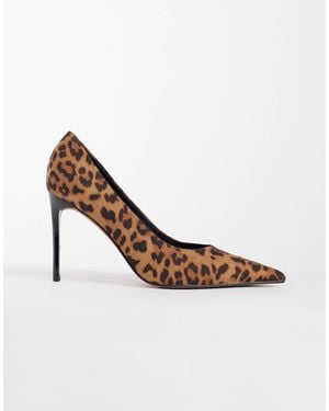 ASOS Wide Fit Prague Pointed Stiletto High Heel Court Shoes - White