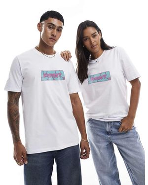 PRNT Gum Box Logo Front Print Relaxed T-Shirt - Grey