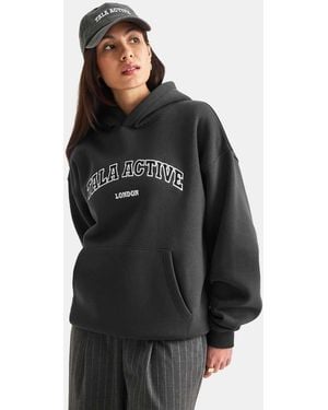 Tala Active Appliqué Oversized Hoodie - Blue