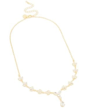 Lovisa Collar Chapado En Oro Con Diseño En Forma De Y De Hojas Y Circonitas - Blanco