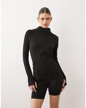 Dare 2b Quick-Dry Stretchy Refresh Full Zip Stretch Midlayer - Black