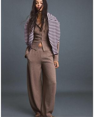 Stradivarius Strickjacke mit stehkragen - Blau