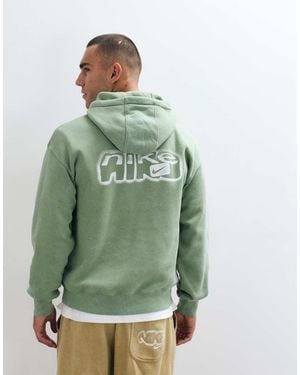 Nike Spray Graphic Back Print Hoodie - Green