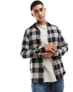Only & Sons Buffalo Check Shirt - Gray