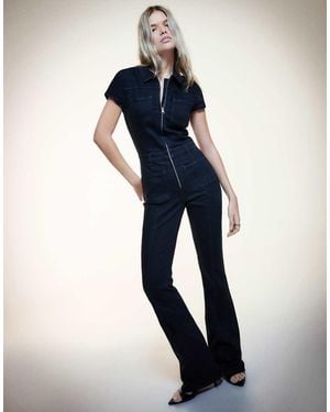 Bershka Denim Jumpsuit - Blue