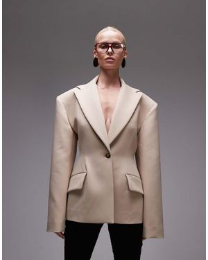 ASOS Getailleerde Blazer - Naturel