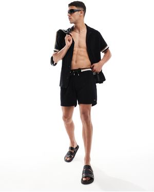 BOSS Boss – strand-shorts aus frottee - Schwarz