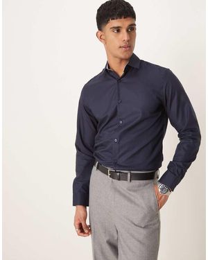 SELECTED Slim Fit Easy Iron Smart Shirt - Blue