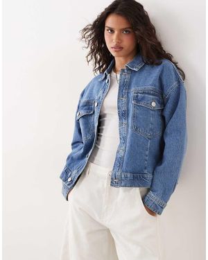 Pieces Giacca Di Jeans - Blu