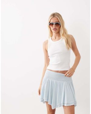 Miss Selfridge Minigonna Arricciata - Bianco
