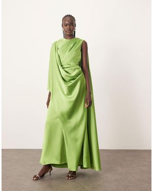 ARRANGE – ultimate – maxikleid aus satin - Grün