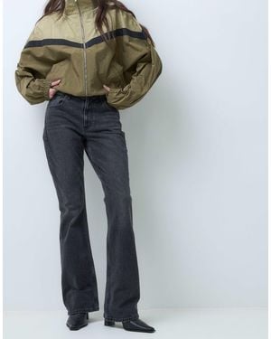 Abercrombie & Fitch High Rise Bootut Jeans - Black
