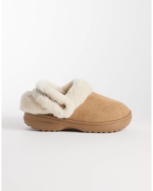 Crocs™ Unfurgtble Vegan Suede Clogs - Natural