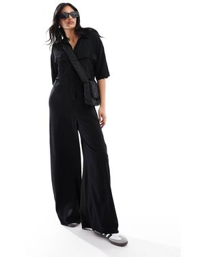ASOS Tuta Jumpsuit Nera Oversize - Nero