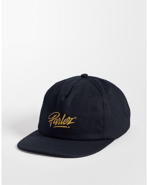 Parlez Cappellino A 5 Pannelli Ashton Con Logo - Blu