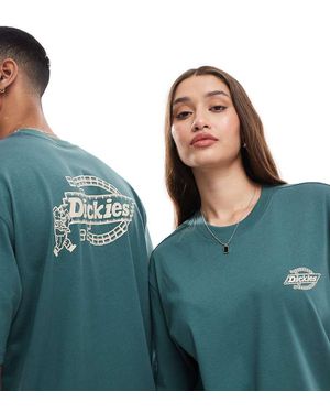 Dickies Camiseta Con Logo Estampado En La Espalda Brick Mason Exclusiva En Asos De - Azul