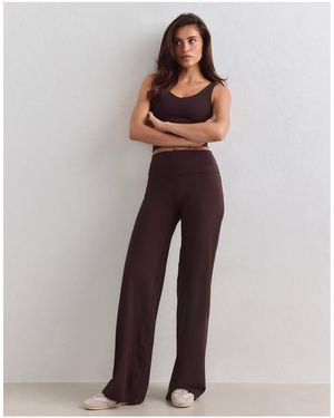 Aim'n Chocolate Sense Leggings A Gamba Dritta Color Cioccolato - Marrone