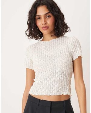 Aware Textured Baby T-shirt - White