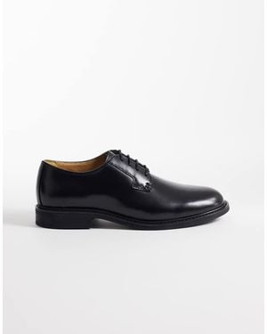 Mango 100% Leather Classic Brogue - Black
