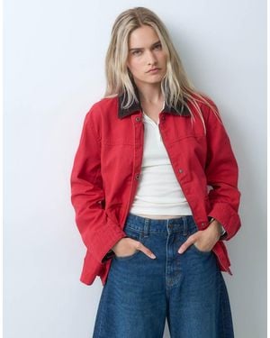 Gap Woven Barn Jacket - Red