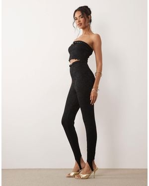 AFRM Carey Silken Lace Stirrup leggings - Natural