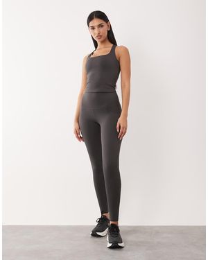 4505 Hourglass Icon Active Bum Sculpt High Waist Gym legging With Inner Pocket - Natural