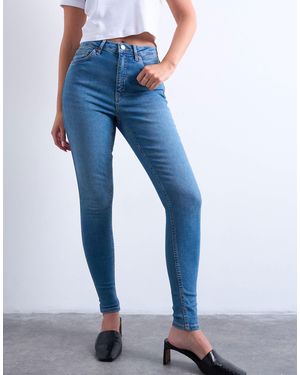 Topshop Hourglass Jamie High Rise Skinny Jean - Blue