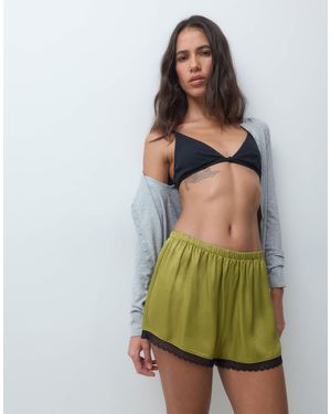 ASOS Poppy Pointelle High Apex Soft Triangle Bra - Green