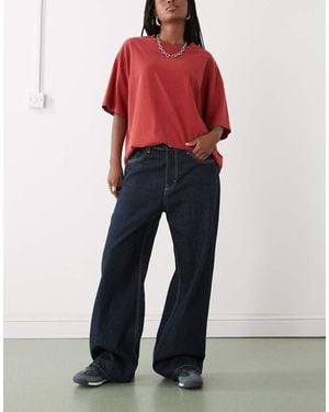 Weekday Missy Low Waist baggy Fit Jeans - Blue
