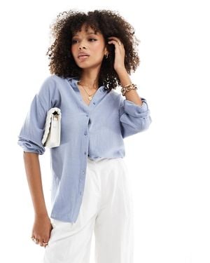 Pimkie Chemise en lin - Bleu