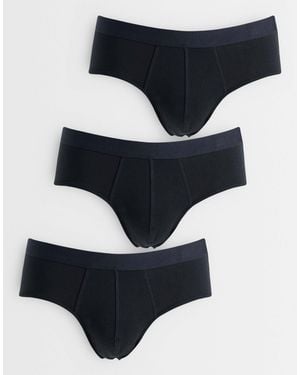 ASOS 3 Pack Briefs - Blue