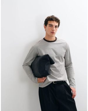 Only & Sons Relaxed Fit Long Sleeve T-shirt - White